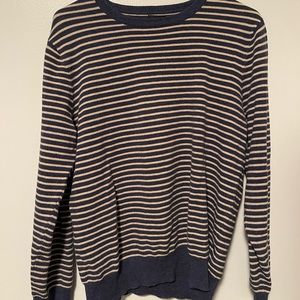 J. Crew sweater stripped blue and white